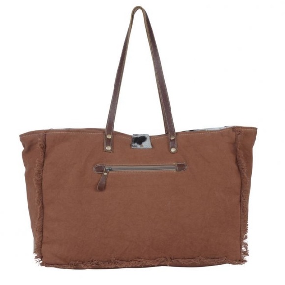 New Bohemian Aztec Western Print Weekender Travel Tote Bag - Picture 3 of 6